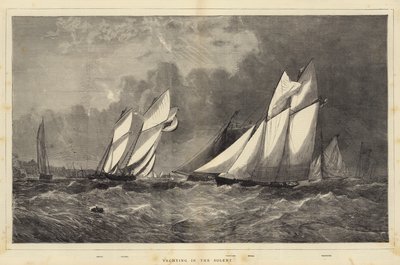 Yachting in the Solent by Walter William May